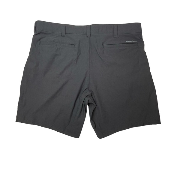 Eddie Bauer Shorts Men's 38 Nylon Grey Stretch Hiking Performance Zip Pockets - Picture 3 of 9